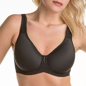 Wacoal 853192 Basic Beauty Spa Contour T-shirt Bra Size 40C Black Underwire